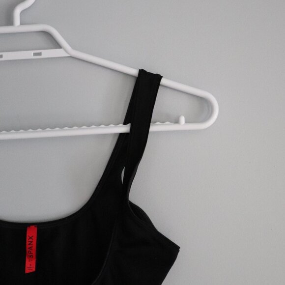 Spanx Black Sz S Suit Your Fancy Open-Bust Cami Stretch Lightweight Tank Top - Picture 5 of 8